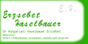erzsebet haselbauer business card