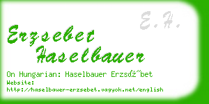 erzsebet haselbauer business card